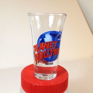 Vintage Planet Hollywood Miami Shooter Shot Glass Design by PHI 1990